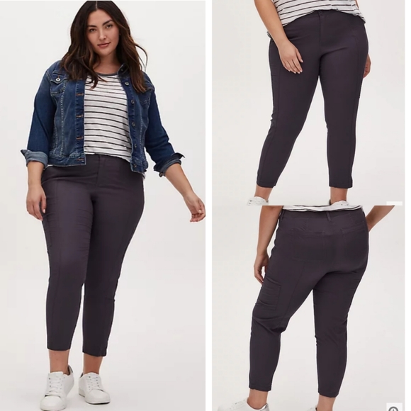 torrid Pants - Torrid 16 Cropped Utility Pant Gray